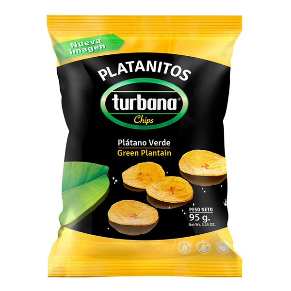 Chips de plantan verde Turbana - 95 g imagine produs 2021 Dried Fruits
